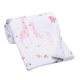 preview thumbnail 4 of 7, Lambs & Ivy Jazzy Jungle White Fleece Safari Animals Soft Baby Blanket