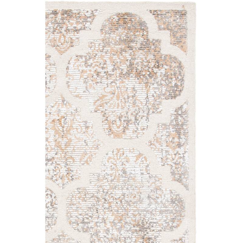 SAFAVIEH Handmade Artistry Pinka Damask Trellis Wool Rug