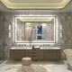 preview thumbnail 73 of 156, UL Certified Black Metal Framed LED Front Light and Backlit Anti-Fog Wall Bathroom/ Vanity Mirror