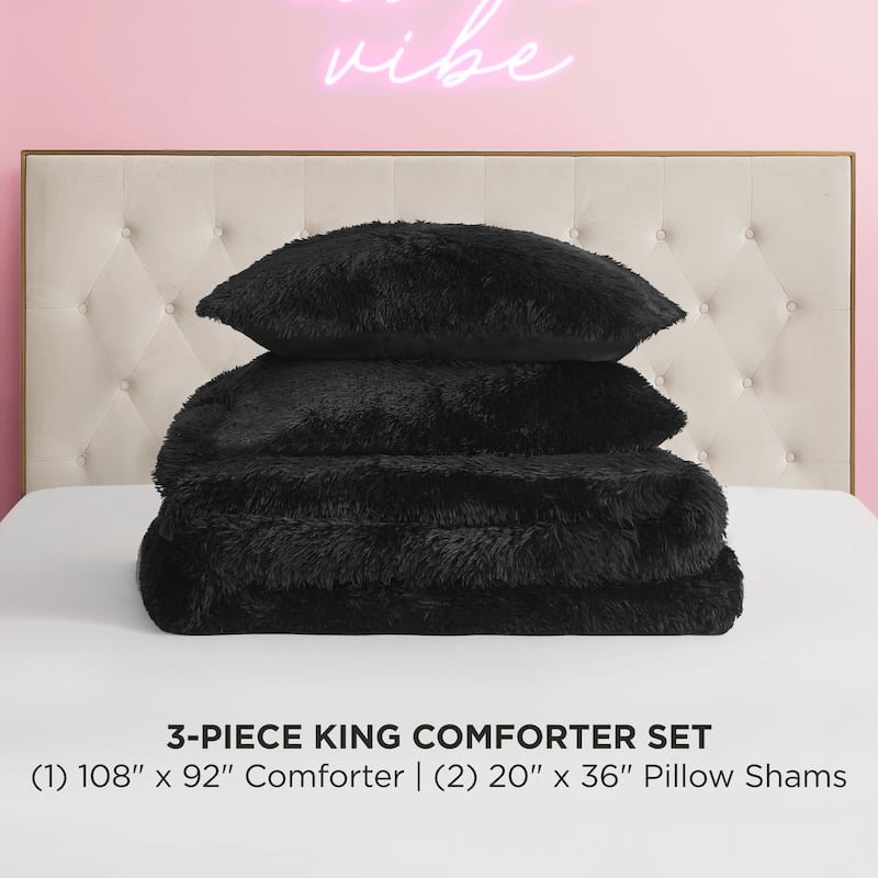 Juicy Couture Shaggy Comforter Sets with Shams