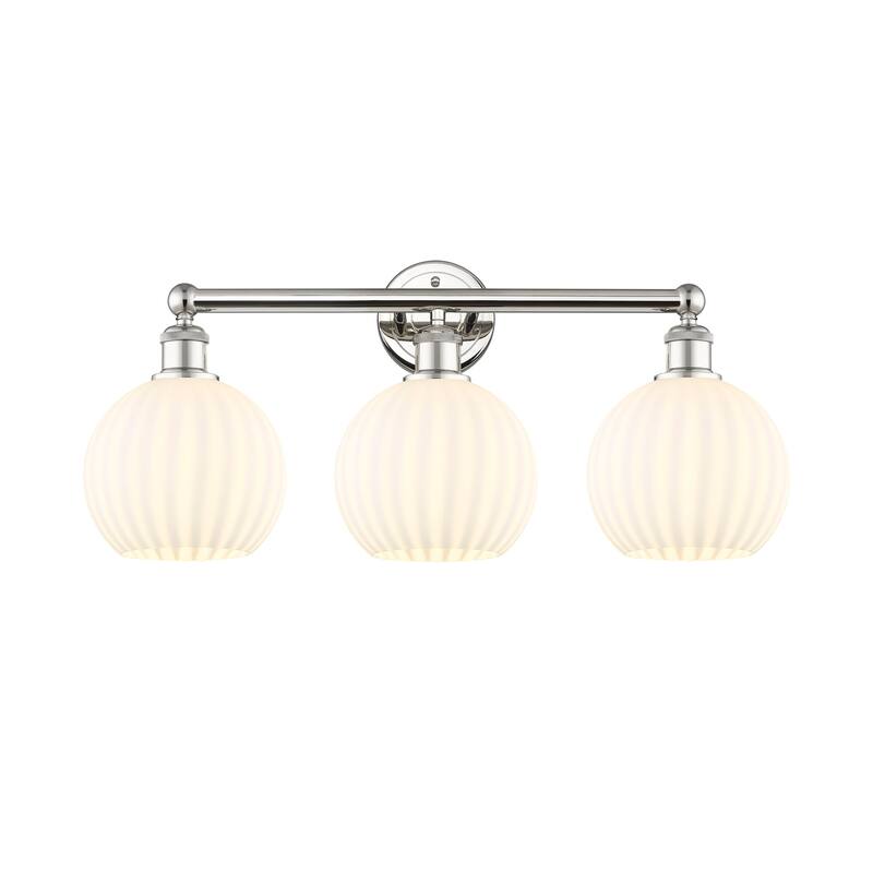 Innovations Lighting 616-3W 12 26 White Venetian Vanity White Venetian - Polished Nickel
