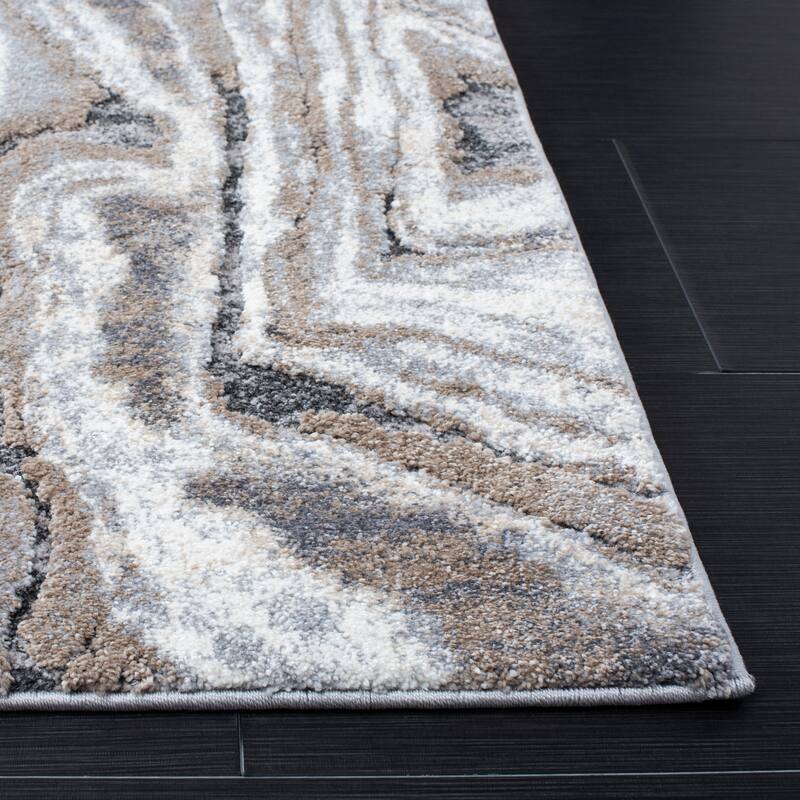 SAFAVIEH Cyrus Shag Dinara Abstract 1-inch Thick Rug