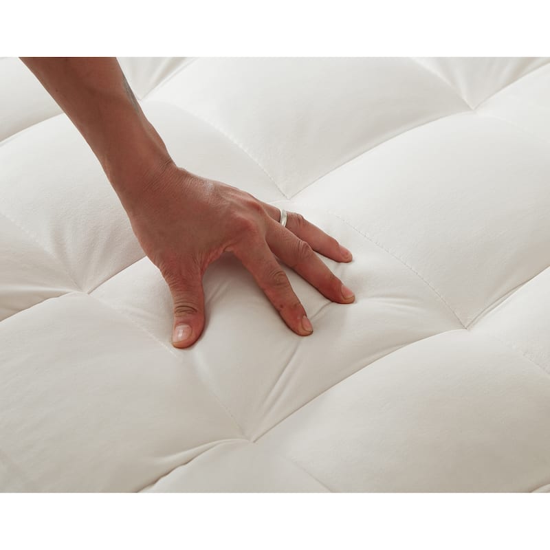 White Velvet Convertible Single Sofa Bed for Office & Living Room