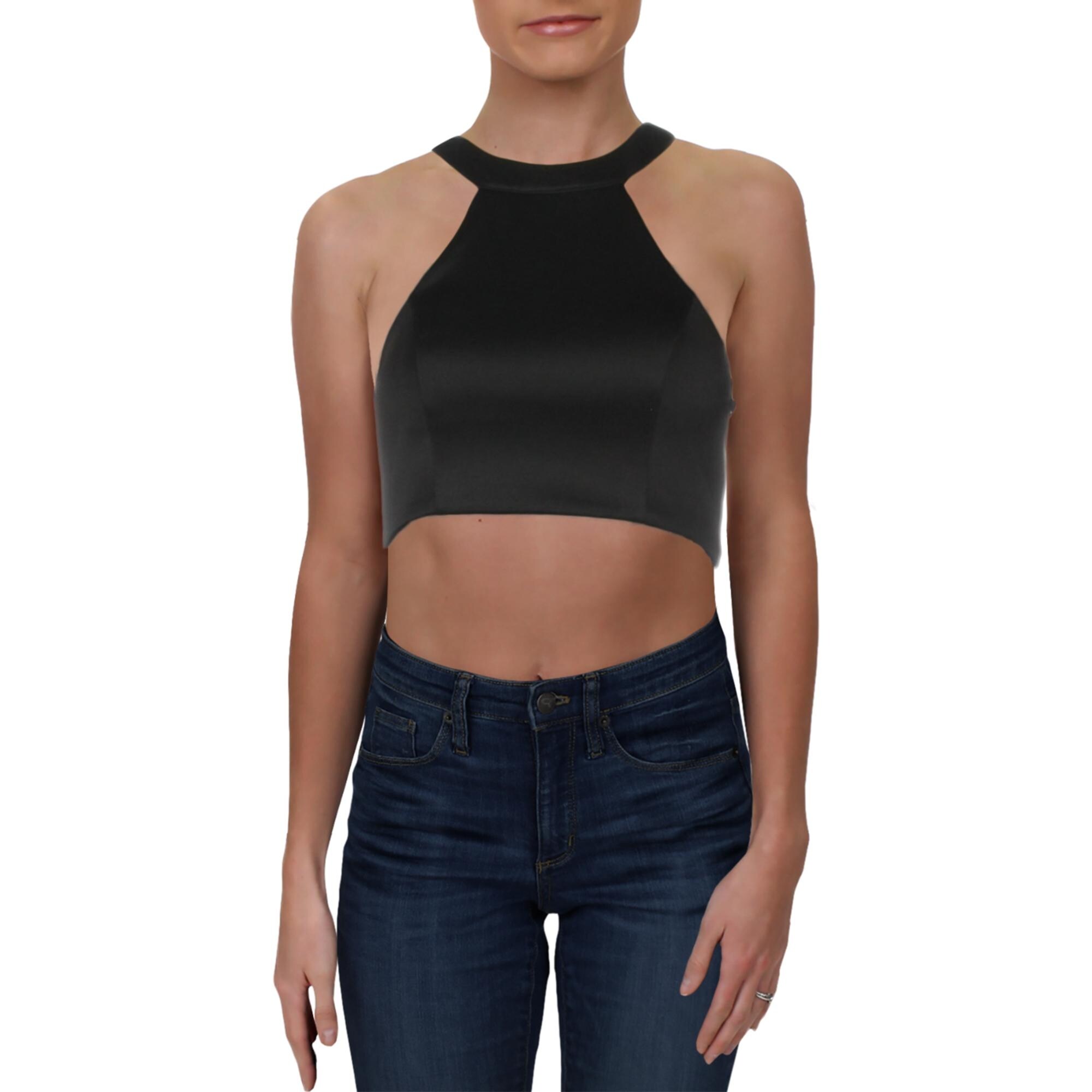 black sparkly halter neck top