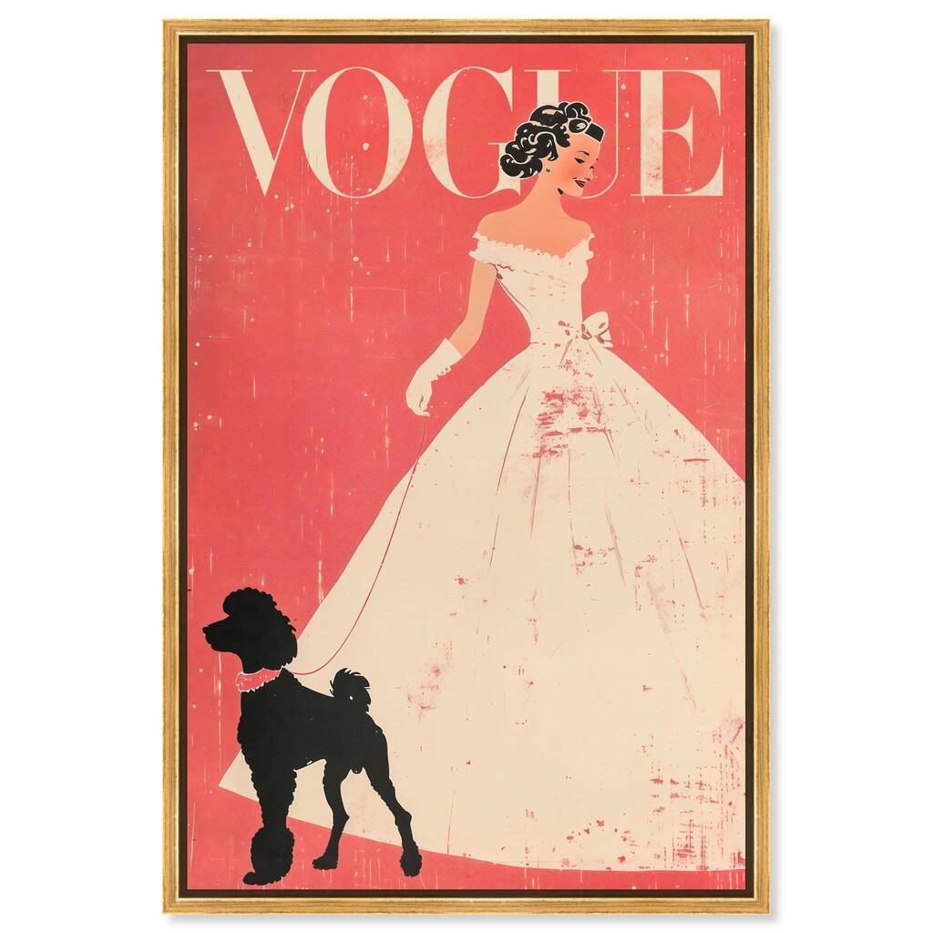 Red and Ivory Cover Canvas by Art Remedy