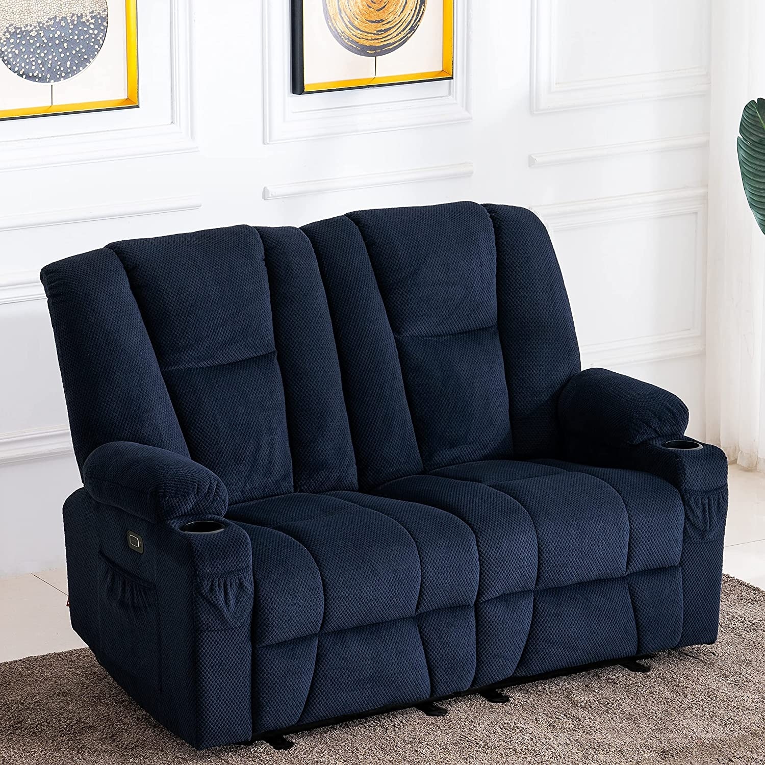 Massage loveseat recliner best sale