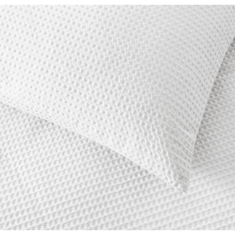Vera Wang Waffle Pique Cotton Duvet Cover Set