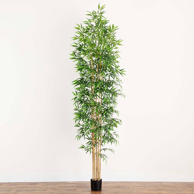Artificial Bamboo Potted Tree - 10' - Green