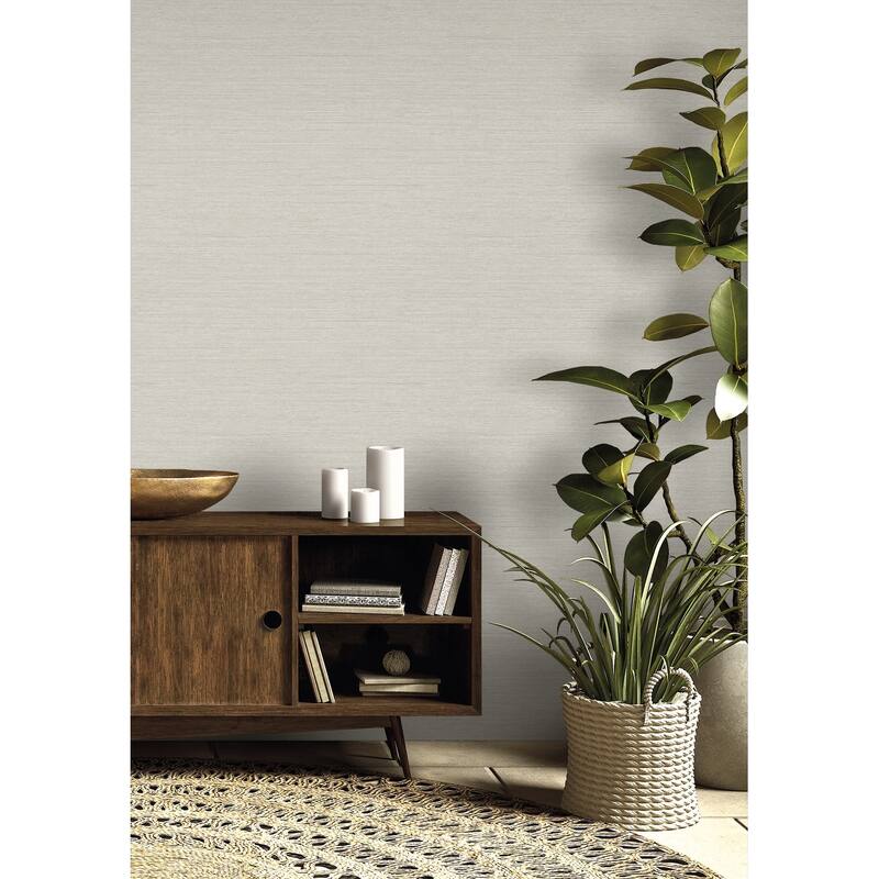 Seabrook Designs Threaded Embossed Vinyl Unpasted Wallpaper