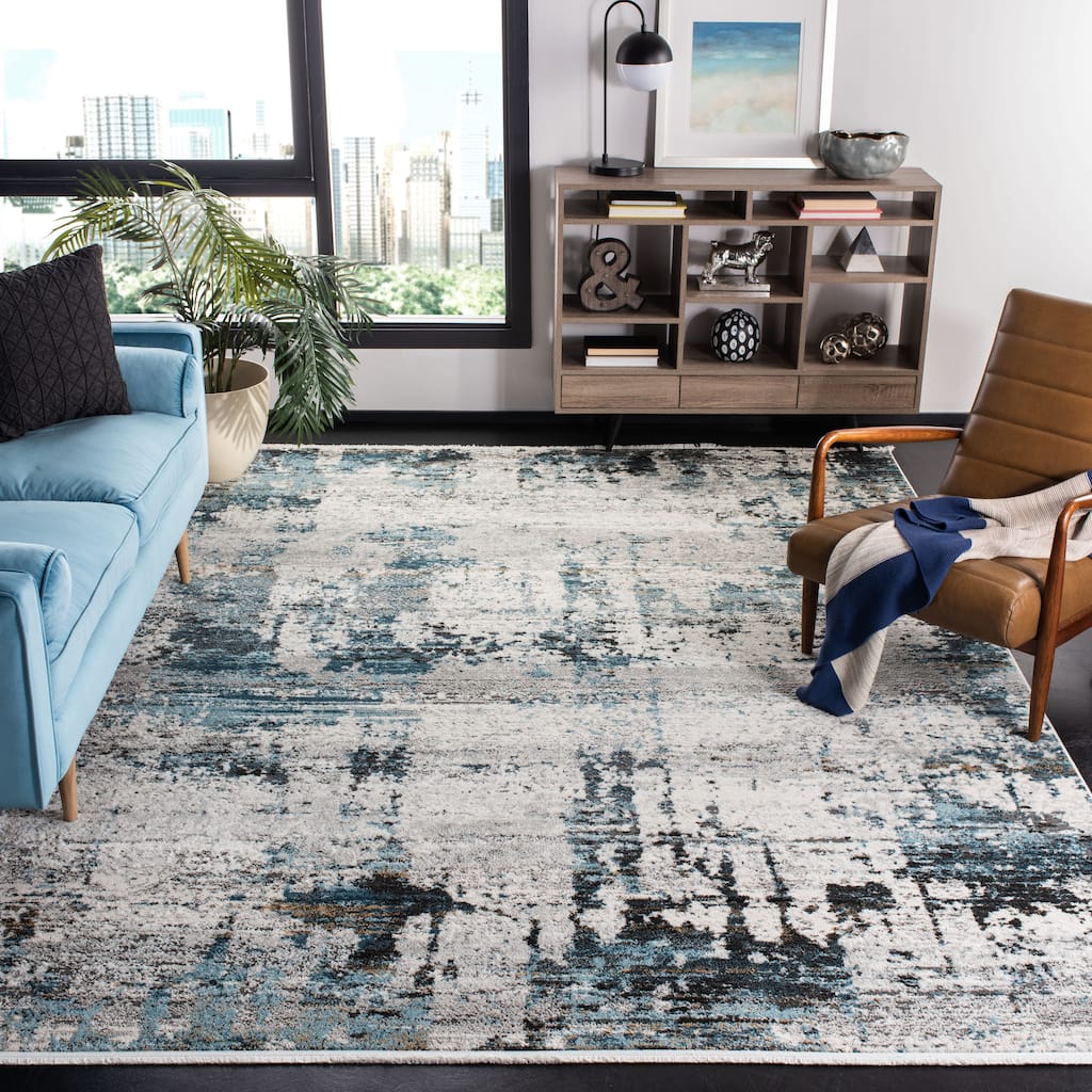 SAFAVIEH Shivan Modern Leana Abstract Rug