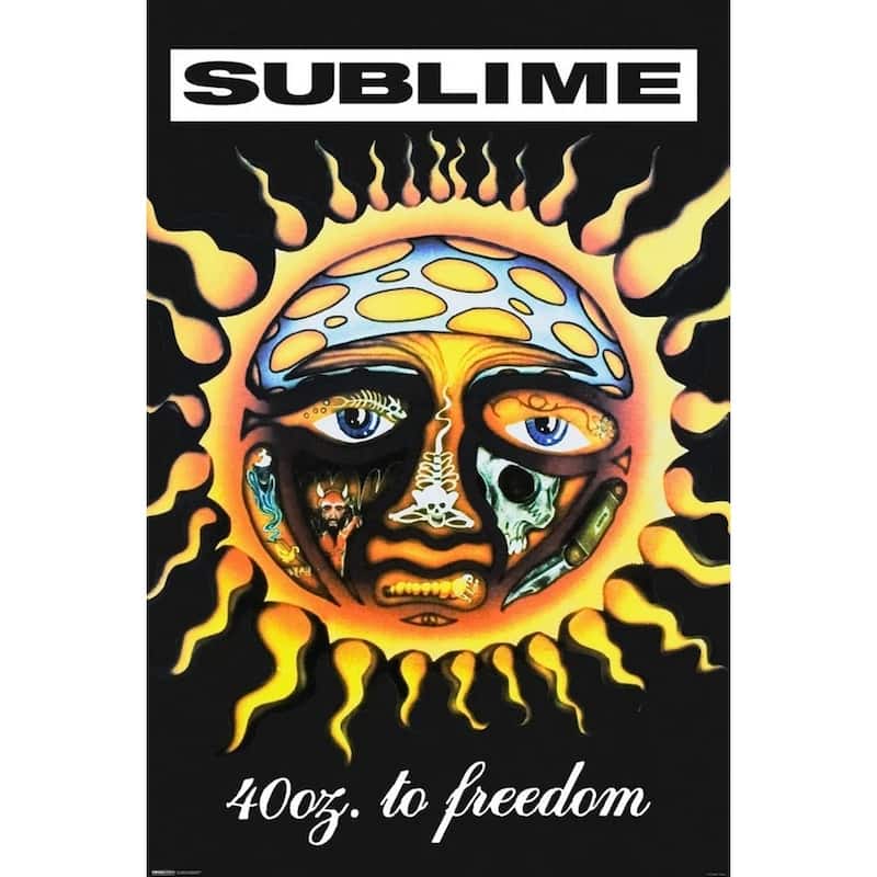 Sublime - 40 Oz to Freedom Art Poster - 24 x 36 Inch
