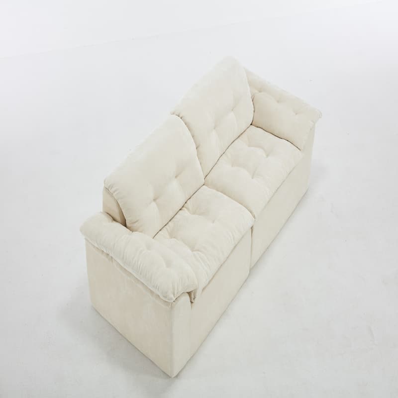 Modular Convertible Cushioned Sleeper Sofa Set