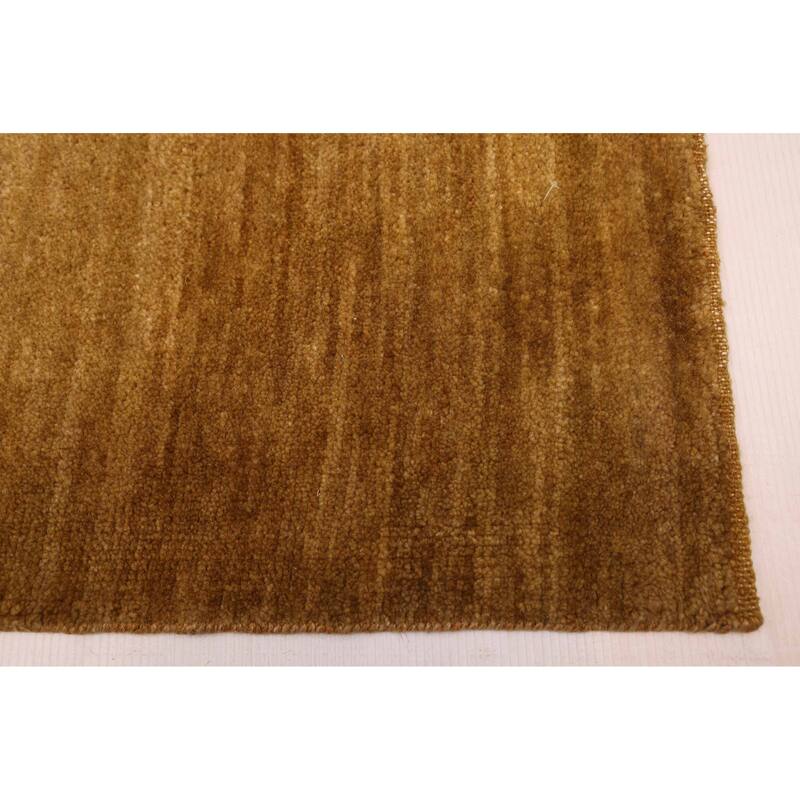 ECARPETGALLERY Hand-knotted Kashkuli Gabbeh Dark Gold Wool Rug - 5'1 x 7'9