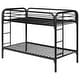preview thumbnail 32 of 80, Morgan Contemporary Metal Frame Bunk Bed