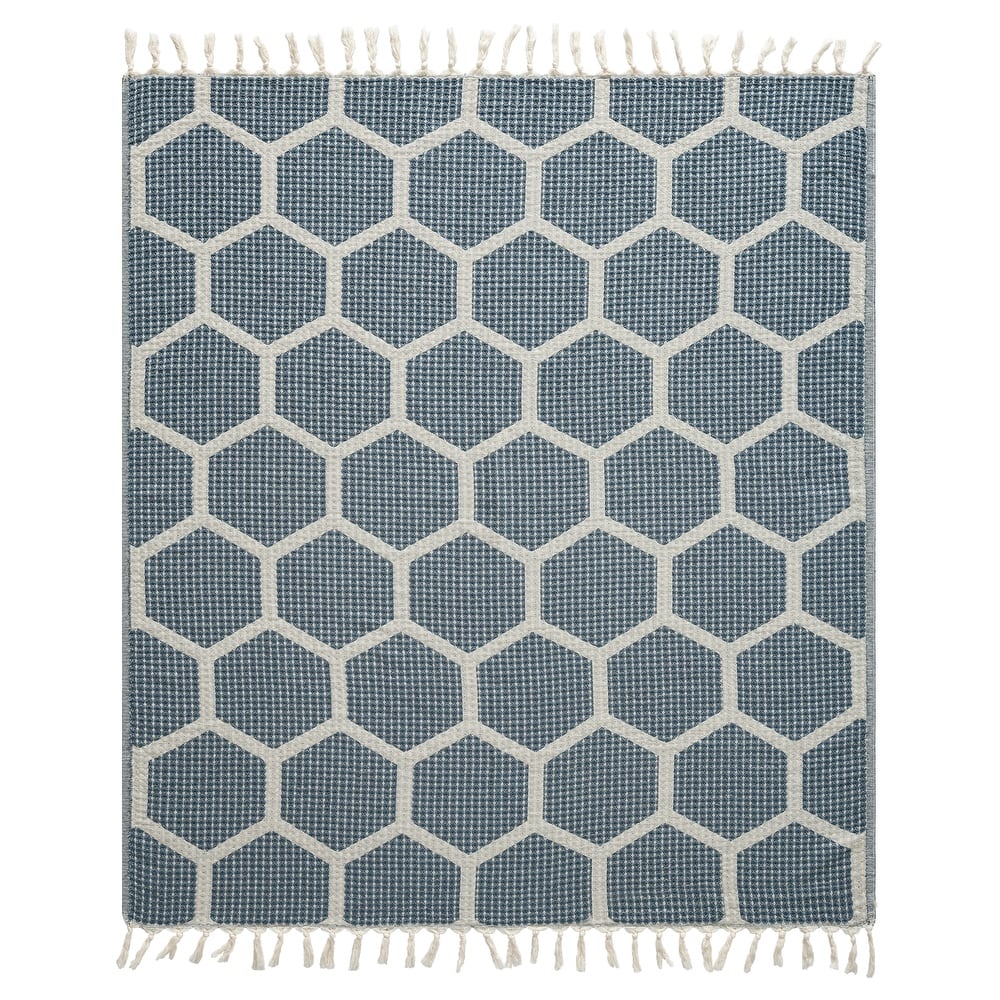 Sevita Geometric Premium Turkish Cotton Throw Blanket