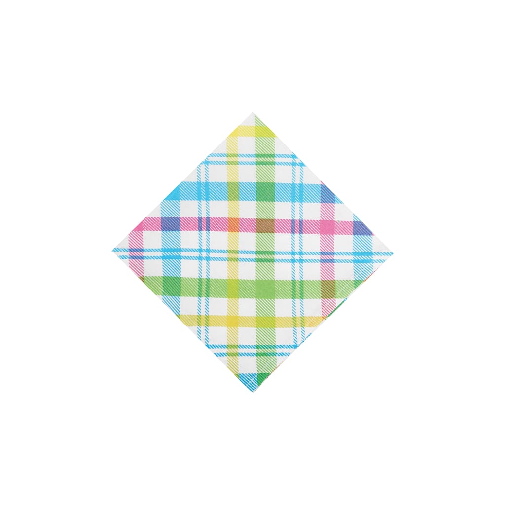 Spring Blossom Plaid Napkin Set of 6 - Set of 6