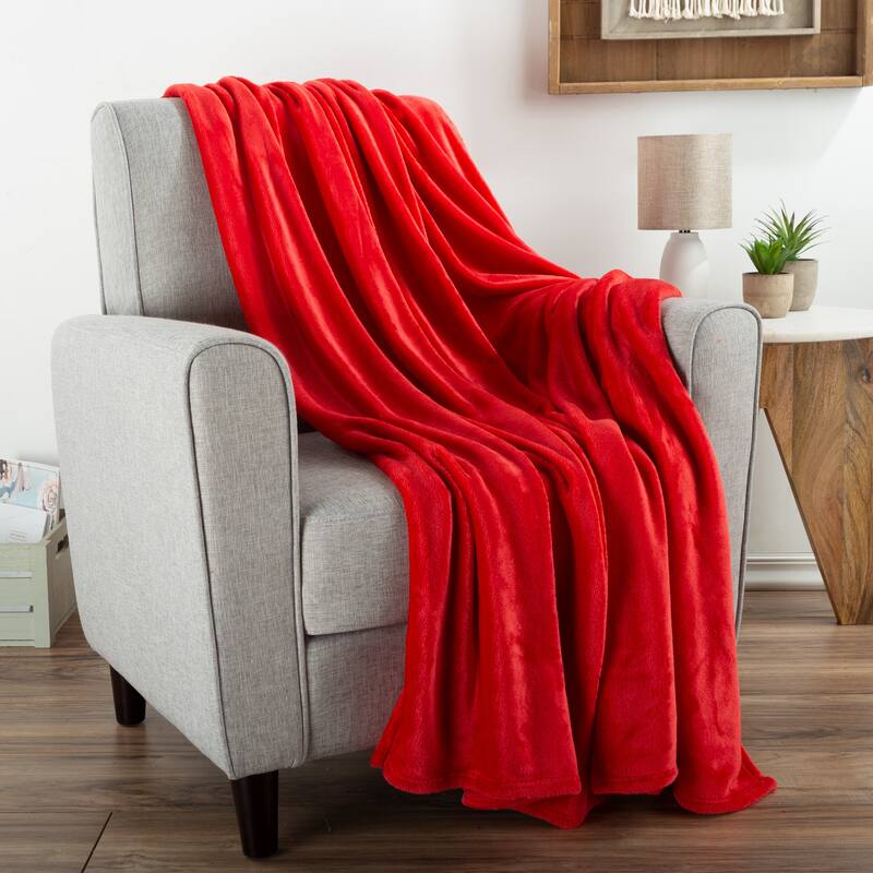 Flannel Fleece Throw Blanket by Windsor Home
