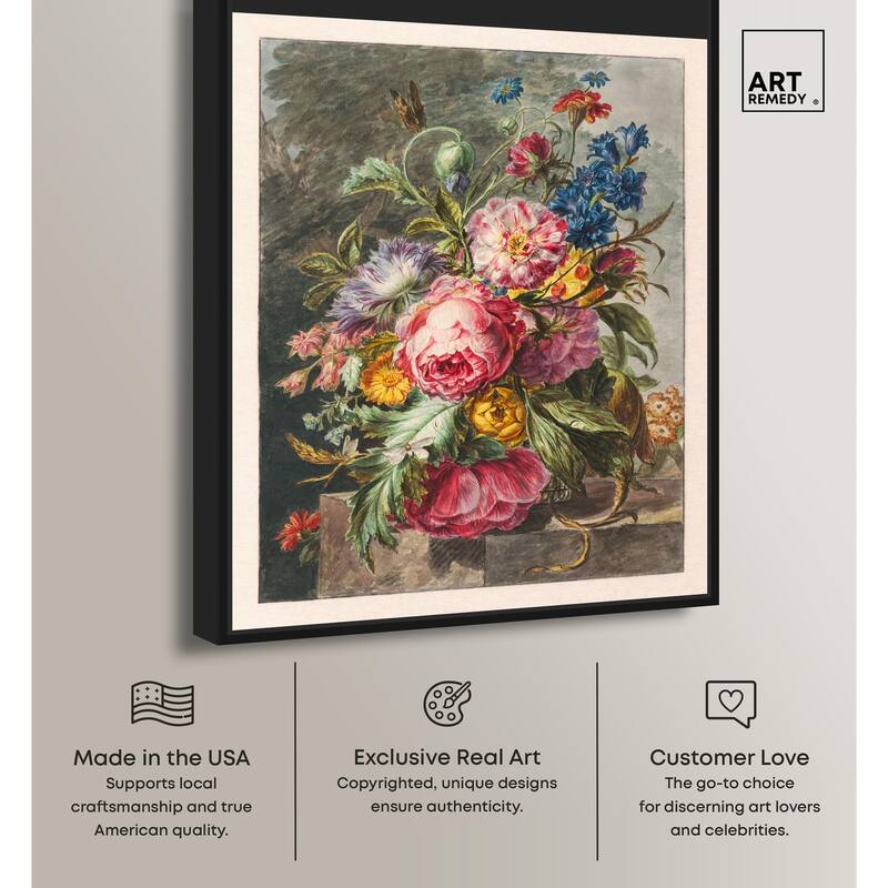 Stilleven Met Bloemen Canvas by Art Remedy