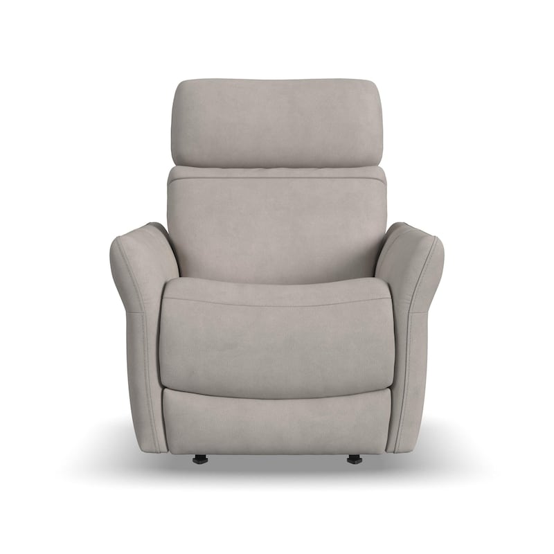 Artemis Dove Power Rocking Recliner with Power Headrest, Lumbar, Heat & Massage by Flexsteel