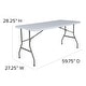 preview thumbnail 5 of 9, 4.97-Foot Bi-Fold Plastic Folding Table with Handle - Event Table
