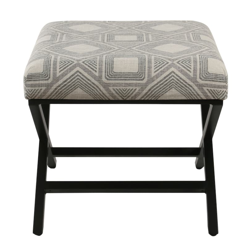 Porch & Den Boucher Modern Metal X-base Square Ottoman