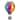 Hot Air Balloon Solar Lantern LG - Rainbow - 7.5''x7.5''x23.5''