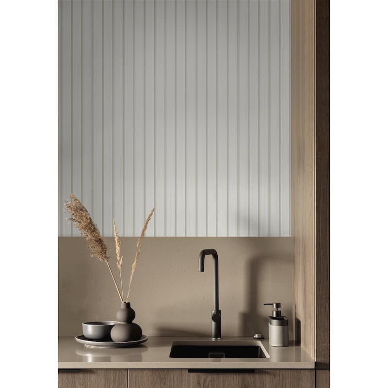 Stacy Garcia Home Faux Wooden Slats Peel and Stick Wallpaper