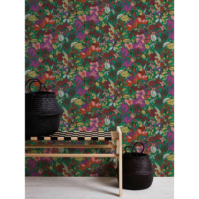AS Creation Zetta Multicolor Floral Riot Wallpaper