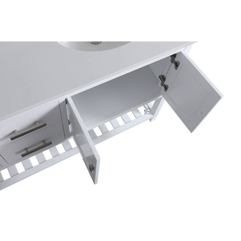 Monaco 72" Double Sink Vanity Base Only