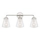 preview thumbnail 1 of 9, Crystorama Lighting Group VSS-7013 Voss 3 Light 25" Wide Vanity Light Polished Nickel