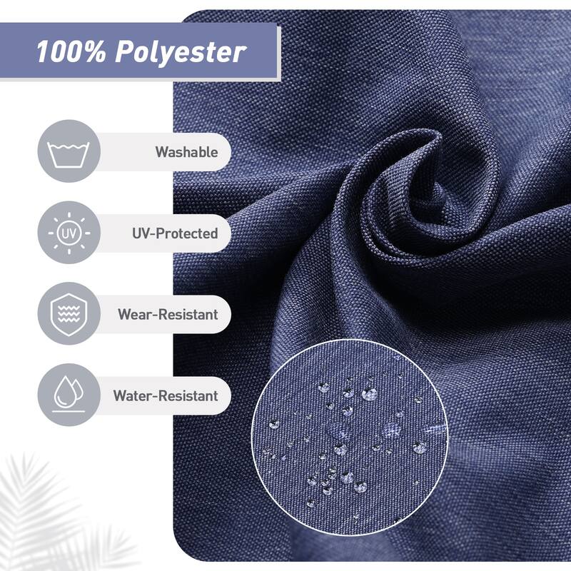 Aoodor Patio High Back Chair Cushions Set of 2