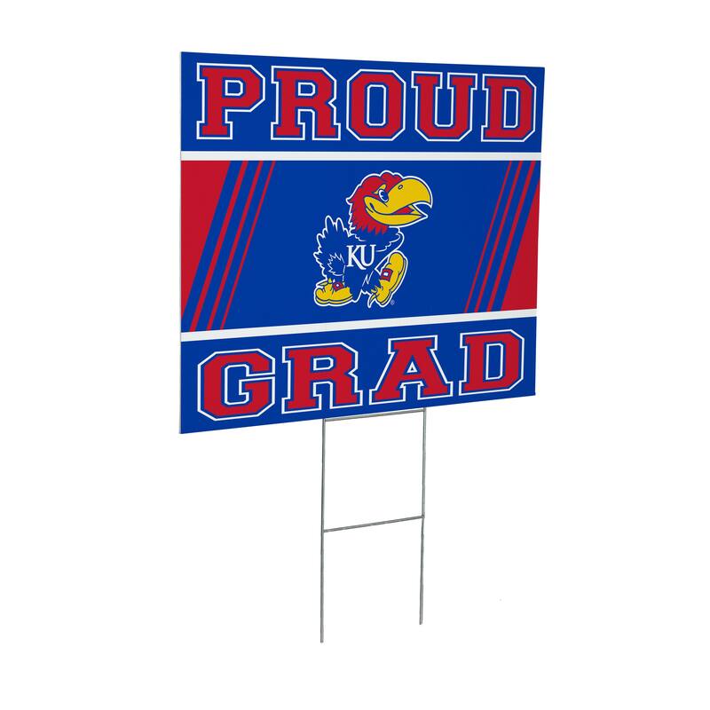 University of Kansas 24" x 18" Graduation Coroplast Outdoor Yard Sign