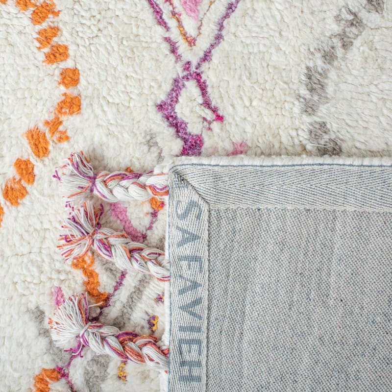 SAFAVIEH Handmade Casablanca Shag Larysa Tribal Moroccan Wool Rug