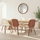 preview thumbnail 57 of 62, Brinley Walnut or Black Wood Upholstered Dining Chair