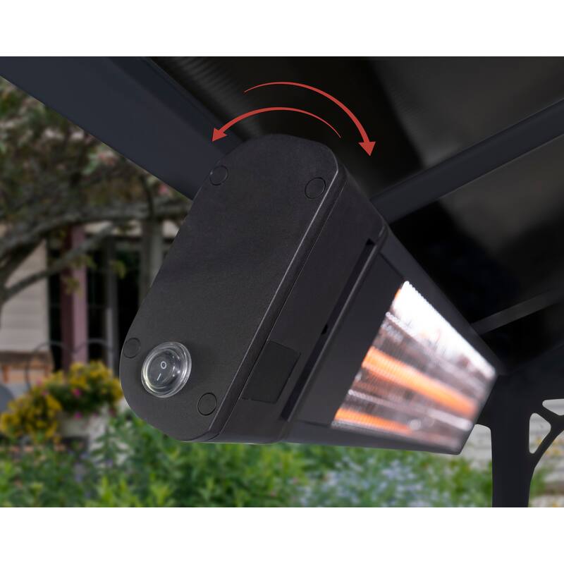 Electric IP65 Outdoor Carbon Fiber Heater with Wall/Ceiling Mount