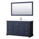 Option Dark Blue, Chrome Trim, White Cultured Marble Top
