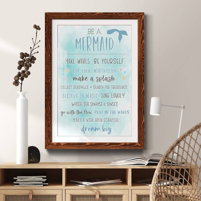 Be a Mermaid-Premium Framed Print - Ready to Hang