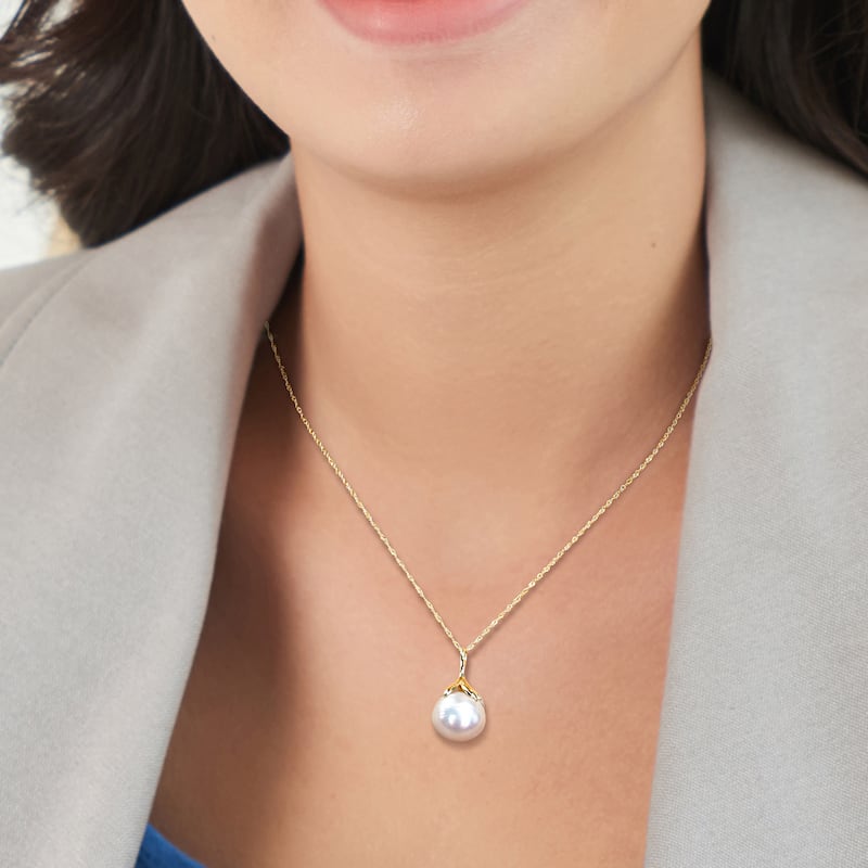 Miadora 10-11mm South Sea Cultured Pearl 14k Yellow Gold