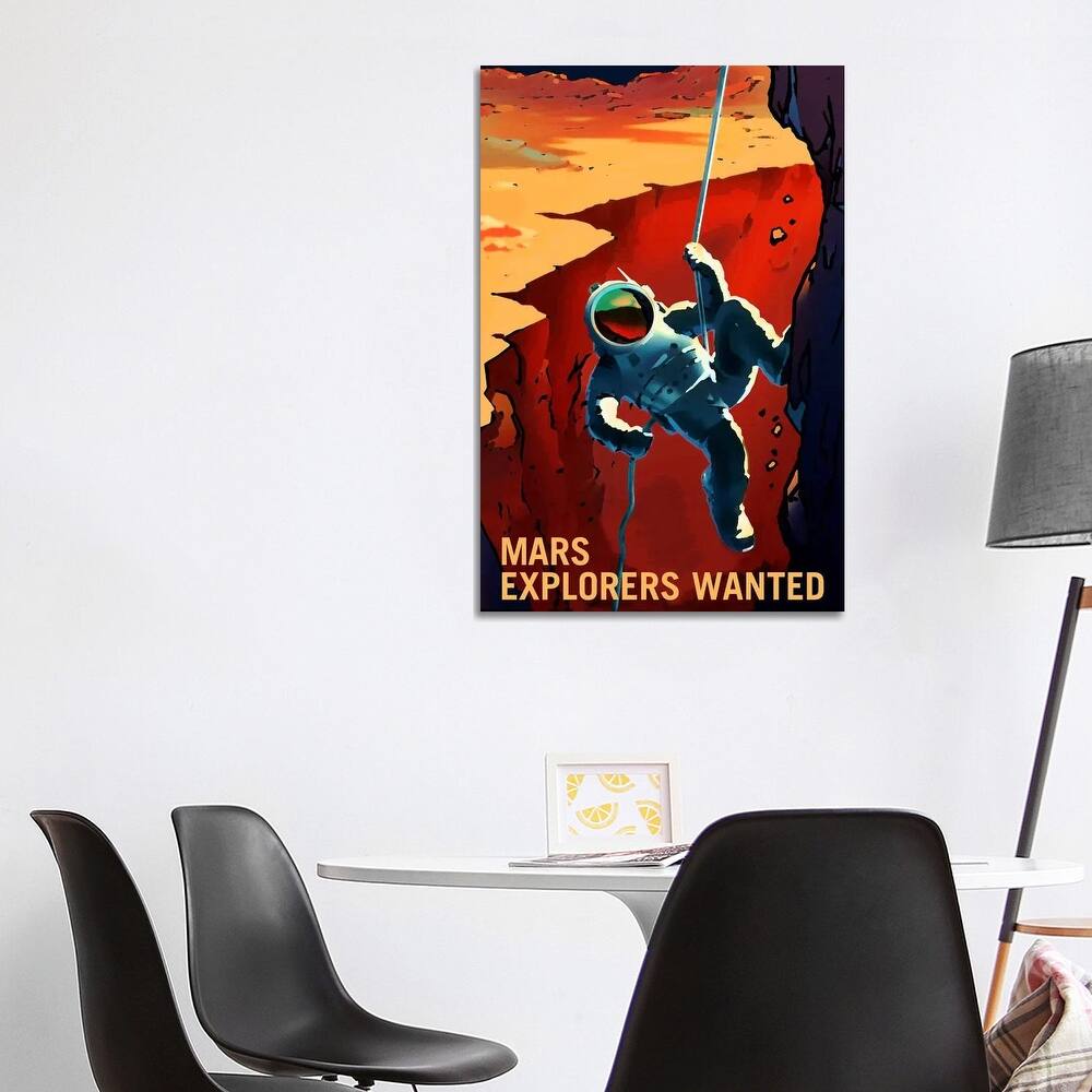 iCanvas "Explorers Wanted" by NASA Canvas Print