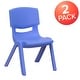 preview thumbnail 6 of 56, 2 Pack Plastic Stackable Preschool Chair with 10.5" Seat Height - 14"D x 12.5"W x 20"H