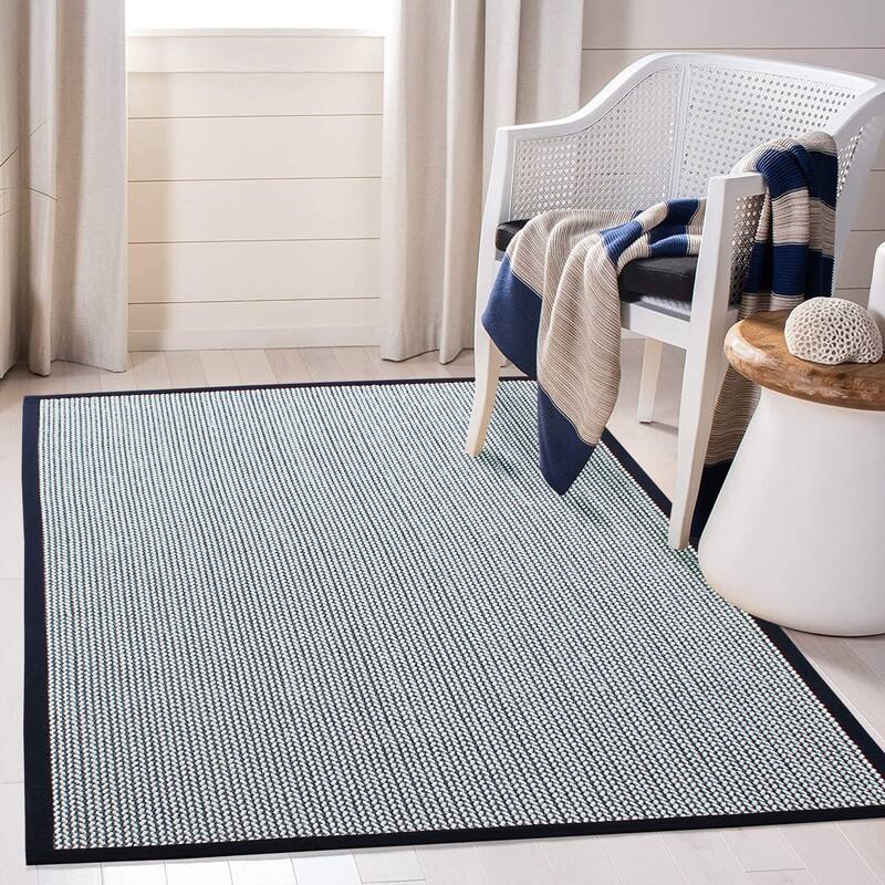 A1HC Sisal and Wool Rug, Natural Fiber Area Rugs with Non-Skid Latex Backing, Rug for Entryway, Dining or Living Room