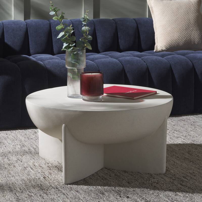 SAFAVIEH Devan Coffee Table (Fully Assembled) - 30"W x 30"D x 14"H