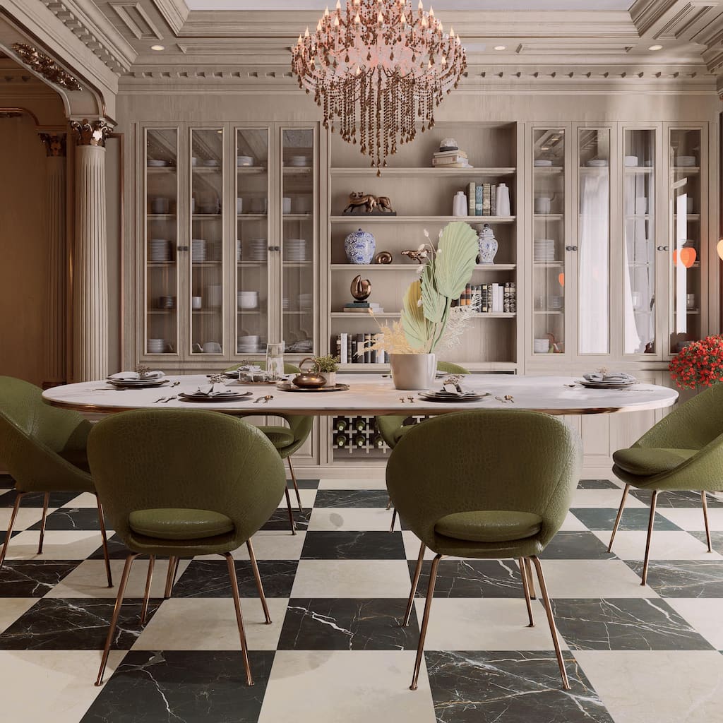 Merola Tile Reve Checker Beige with Noir 23-1/2" x 23-1/2" Porcelain Floor and Wall Tile