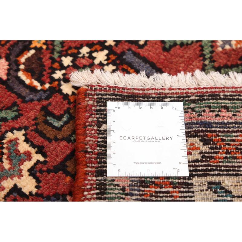 ECARPETGALLERY Hand-knotted Andelz Dark Red Wool Rug - 3'9 x 7'5