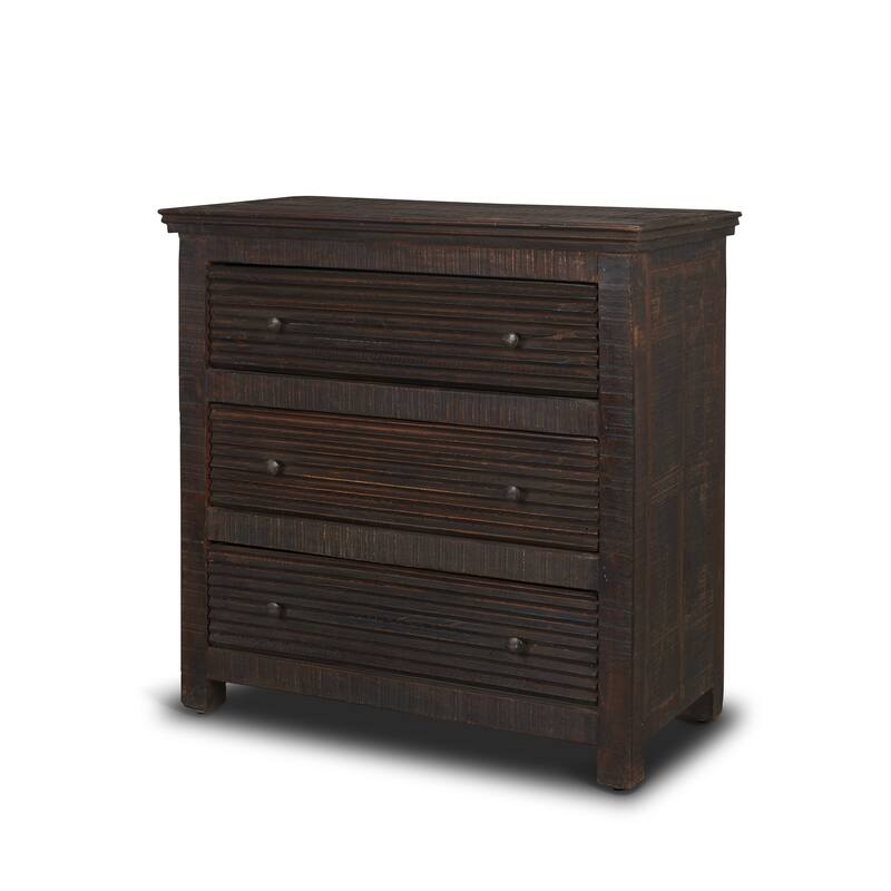 Rhett Reclaimed Wood 3 Drawer Cabinet - Brown