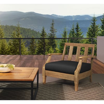 Sorra Home Sunbrella Outdoor Round Front Deep Seating Cushion