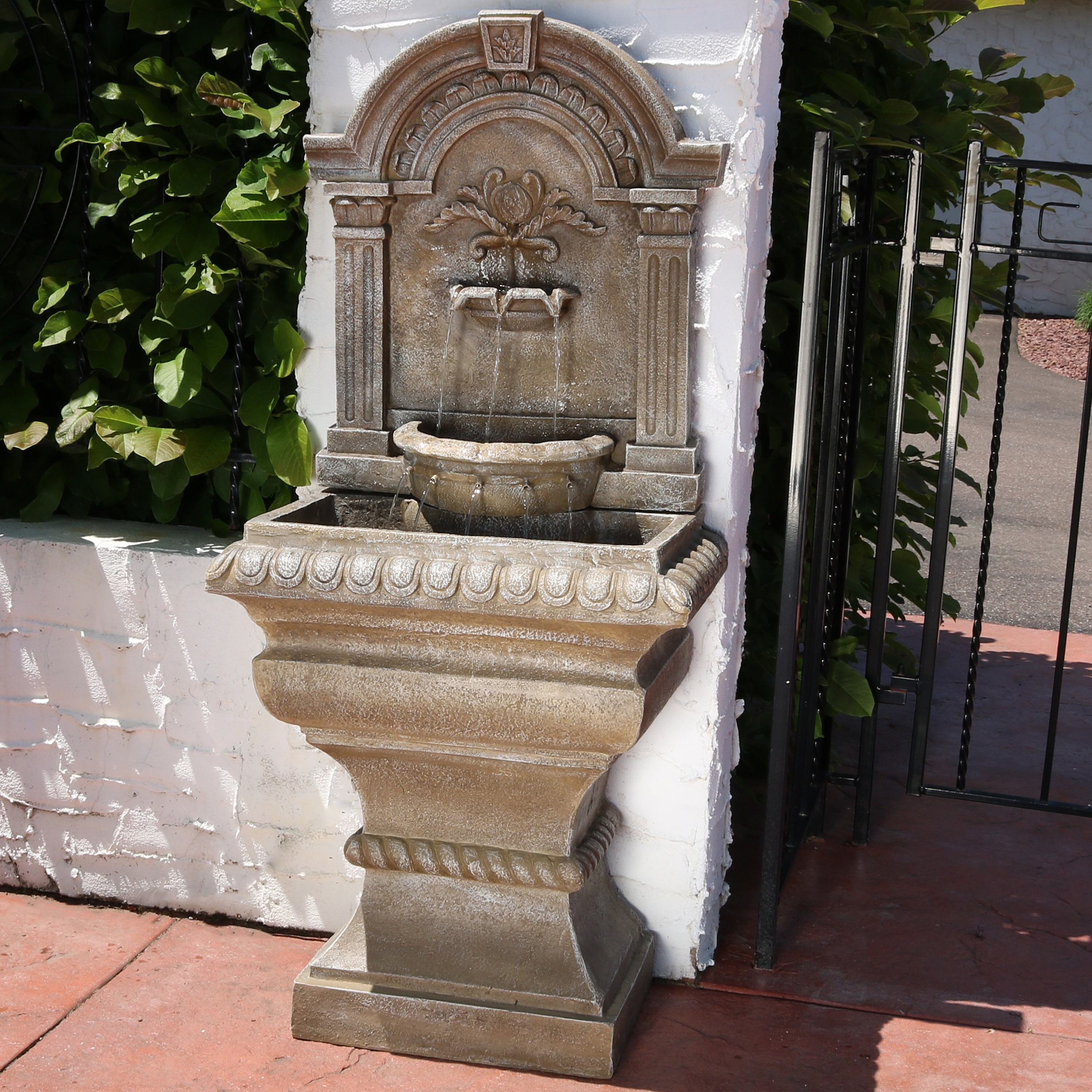 Shop Sunnydaze Ornate Lavello Outdoor Water Fountain With Electric