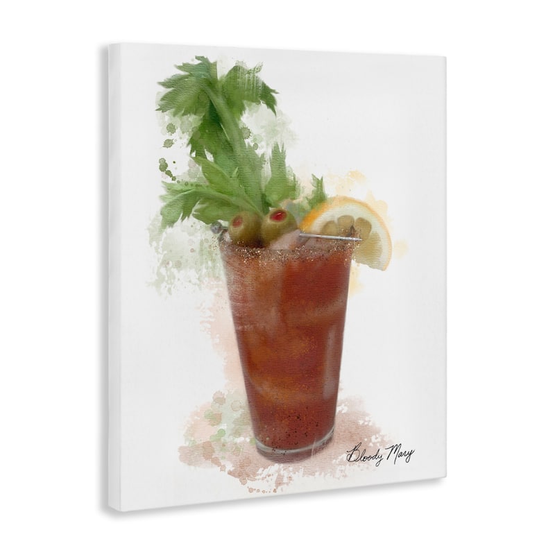 Stupell Modern Bloody Mary Canvas Wall Art Design By Matthew Piotrowicz