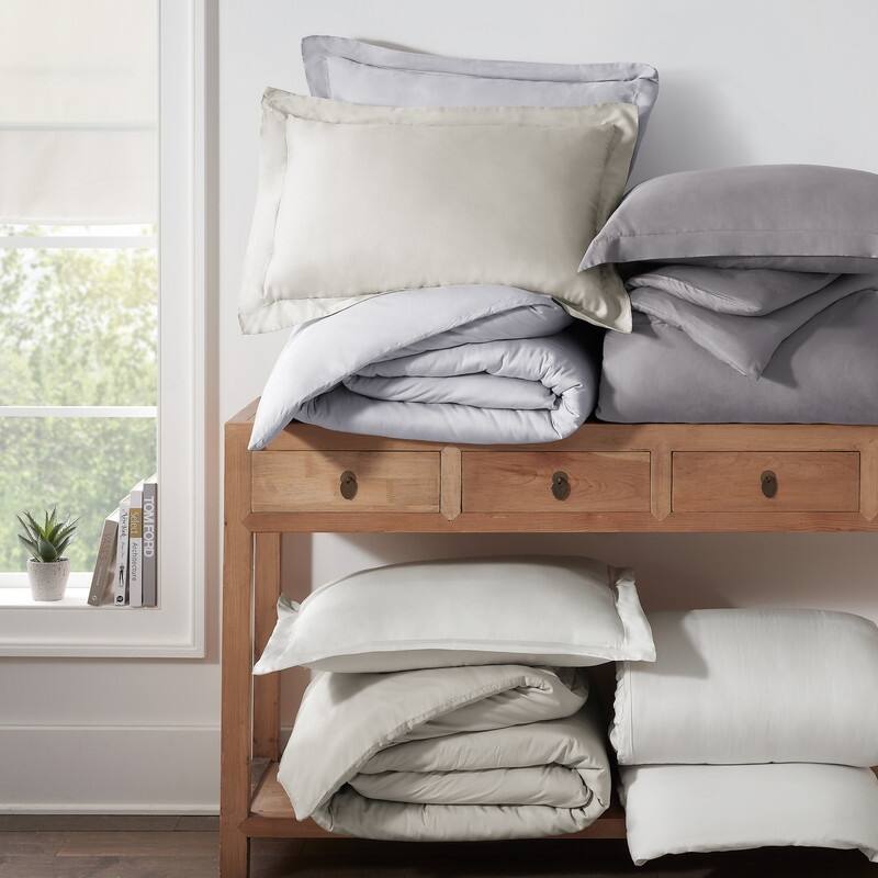 Serta Zen Rest Rayon from Bamboo 3pc Duvet Set