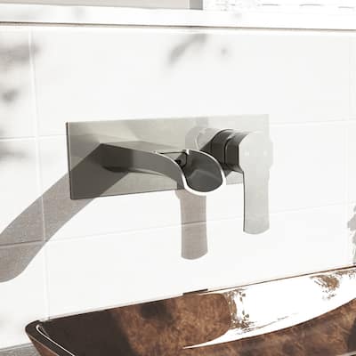 VIGO Cornelius 3" H Single Handle Wall Mount Bathroom Faucet